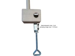 Mobilehalter Holz - 100 % Naturprodukt - mit Sicherungsschraube