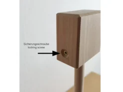 Mobilehalter Holz - 100 % Naturprodukt - mit fröhlichem Mobile SUM SUM