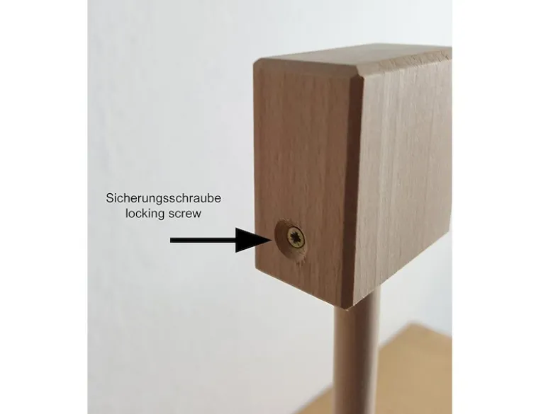 Mobilehalter Holz - 100 % Naturprodukt - mit fröhlichem Mobile SUM SUM