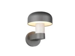Moderne Außenwandleuchte FRASER Anthrazit & Betonoptik, Höhe 24cm