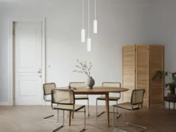 Moderne Cluster Pendelleuchte SOKA 3-flammig aus Metall Weiß Ø 28cm
