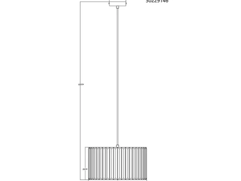 Moderne LED Pendelleuchte einflammig mit Rauchglas Kristall Ø 35cm