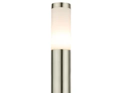 Moderne LED Wegeleuchte aus Edelstahl in Silber, Höhe 110cm