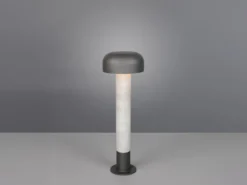 Moderne LED Wegeleuchte in Betonoptik & Anthrazit, Höhe 54cm