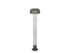 Moderne Wegeleuchte FRASER in Betonoptik & Anthrazit, Höhe 84cm