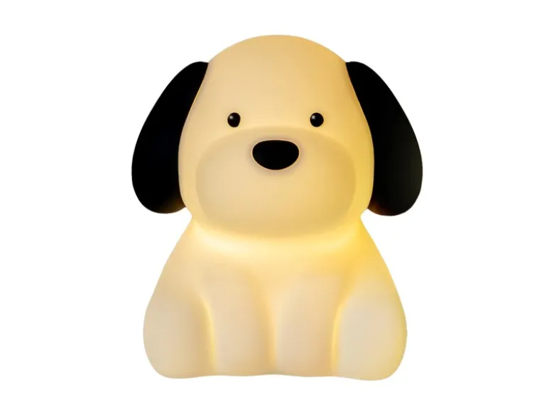 Nachtlicht BENNY BEAGLE per USB aufladbar, dimmbar, 7 Lichtfarben, Höhe 13cm