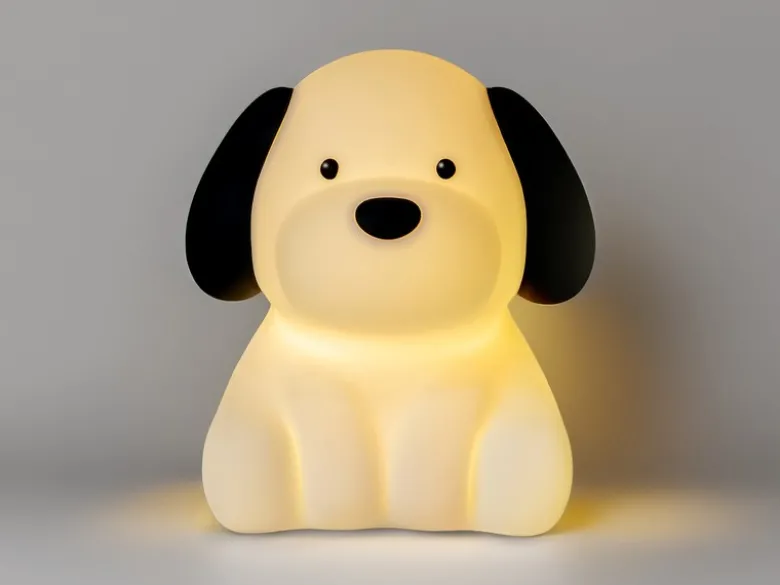 Nachtlicht BENNY BEAGLE per USB aufladbar, dimmbar, 7 Lichtfarben, Höhe 13cm