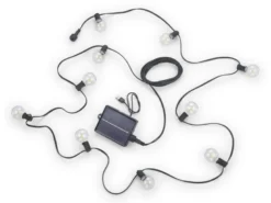 Outdoor Lichterkette MOOD mit Solar & USB aufladbar, Länge 5,7 Meter