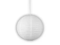Papier Lampenschirm für Kinderzimmer Pendelleuchte, Naturweiß, 40cm Durchmesser