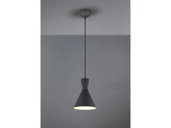 Pendelleuchte ENZO einflammig mit Metallschirm Schwarz, Ø 20cm