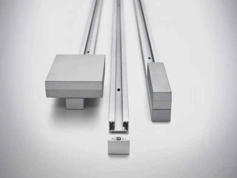 2-Phasen Schiene für DUOline Schienensystem Schwarz matt, Länge 160cm