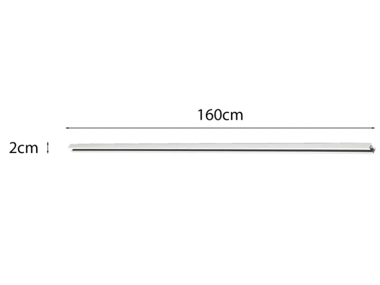 2-Phasen Schiene für DUOline Schienensystem Weiß matt, Länge 160cm