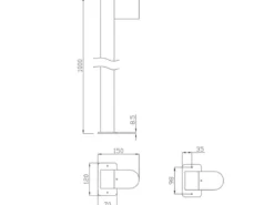 Pollerleuchte Downlight Anthrazit inklusive Erdspieß & GU10 LED, Höhe 100cm