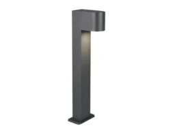 Pollerleuchte ROYA Downlight aus Aluminium Anthrazit, Höhe 50cm