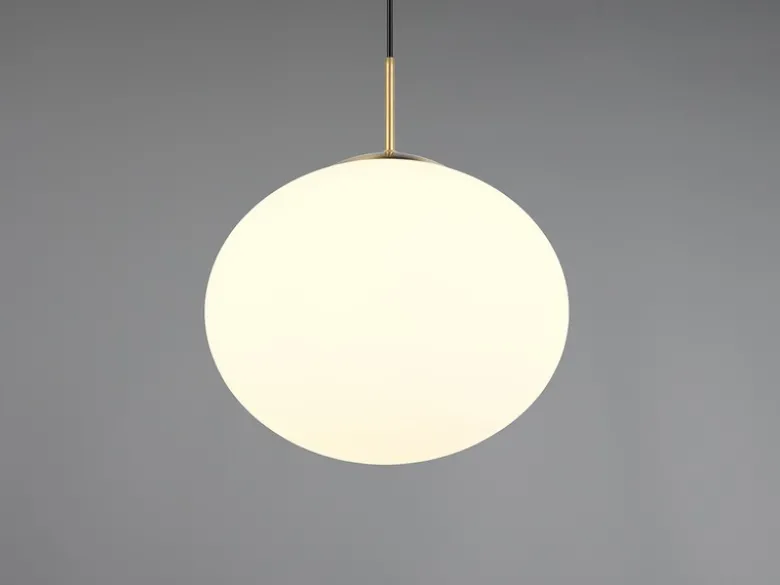 Retro LED Pendelleuchte Messing mit Glaskugel Lampenschirm, Ø 30cm