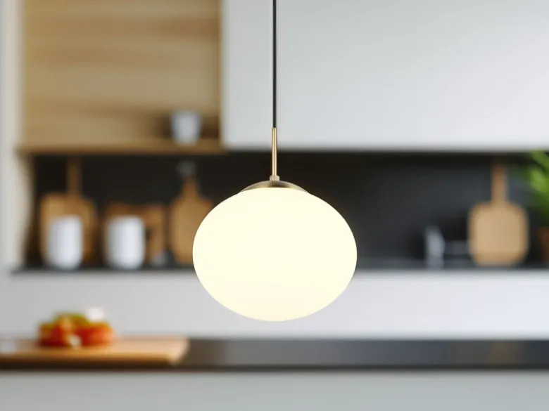 Retro LED Pendelleuchte Messing mit Glaskugel Lampenschirm, Ø 30cm