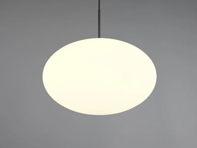 Retro Pendelleuchte FOMENTO Schwarz mit Glaskugel Lampenschirm, Ø 40cm