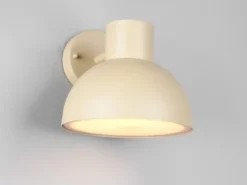 Retro Style Downlight Außenwandleuchte ELBE Beige, Ø 20cm
