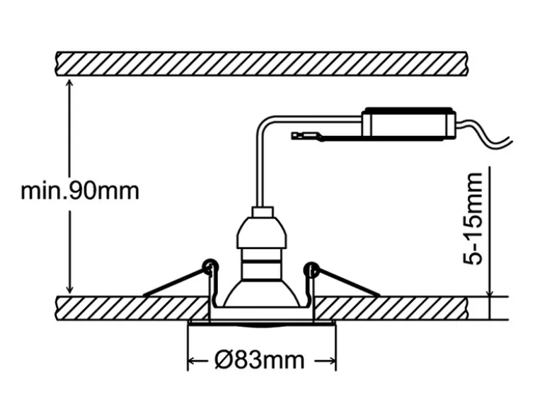 Runde Einbaustrahler Decke im 4er Set schwenkbar Weiß matt GU10