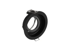 Runder Deckeneinbaustrahler KENAI Schwarz matt, schwenkbar Ø 9,2cm