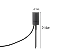 Schwenkbarer LED Gartenstrahler mit Erdspieß & 2 Meter Anschlusskabel Ø 5cm