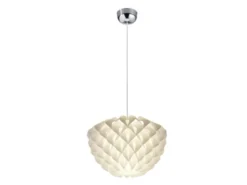 Skandinavische LED Pendelleuchte 1-flammig Lampenschirm Weiß, Ø 40cm