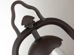 Sockelleuchte MINERS in antiker Laternenoptik, Höhe 36cm