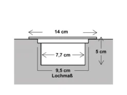 Solar LED Bodeneinbaustrahler 6er SET für Außen, Edelstahl rund Ø14cm IP67