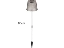 Solarleuchten Set: 2er Sets Tischleuchten & Erdspießleuchten Rauchfarbig
