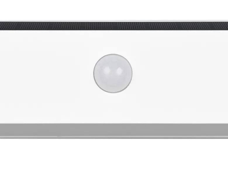 Solar Wandleuchte SILVES auch per USB aufladbar mit Bewegungsmelder, Breite 30cm