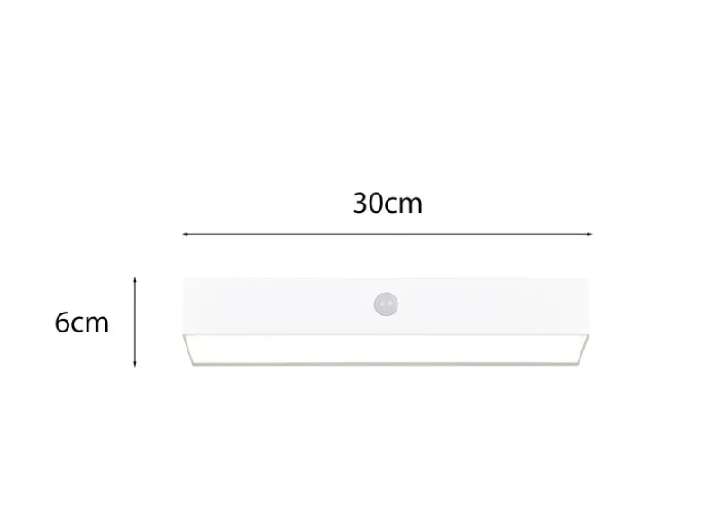 Solar Wandleuchte SILVES auch per USB aufladbar mit Bewegungsmelder, Breite 30cm