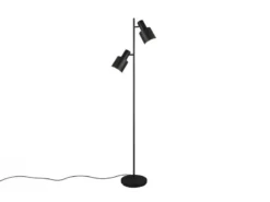 Stehleuchte AGUDO mit 2 schwenkbaren Spots Schwarz, Höhe 161cm
