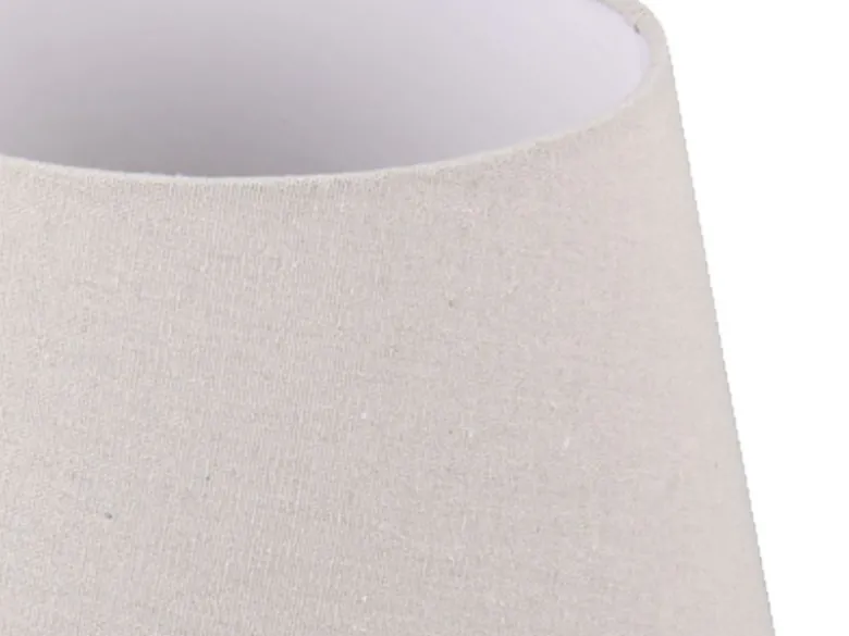 Stoff Lampenschirm NELDE Creme Weiß für E27 Tischlampen & Stehlampen, Ø 26cm