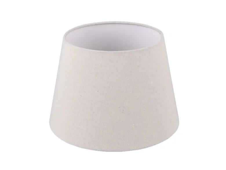 Stoff Lampenschirm NELDE Creme Weiß für E27 Tischlampen & Stehlampen, Ø 26cm