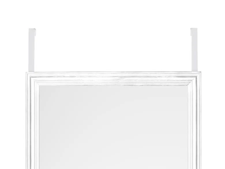 Türhängespiegel RIA rechteckig mit Haken, Rahmen in Weiß 30x120cm