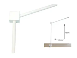 Universal XL Mobilehalter Holz weiß gelaugt, mit fröhlichem Mobile SUM SUM