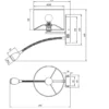 Wandlampe HOTEL mit Leselampe, Schalter & Stecker, Stoffschirm Weiß, Höhe 23,5cm