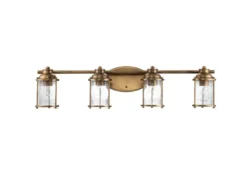 Wandleuchte ASHLAND BAY in Messing für Badezimmer & Wohnraum, Breite 86cm
