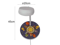 Wandleuchte für Kinderzimmer mit Wald-Motiv, Flexarm, Höhe 20cm