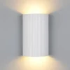 Wandleuchte RAPOSA halbrund aus Gips mit Up and Down Lichteffekt, Höhe 22cm