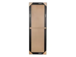 Wandspiegel VICKY Ganzkörperspiegel mit Rahmen Silber Schwarz 50x150 cm