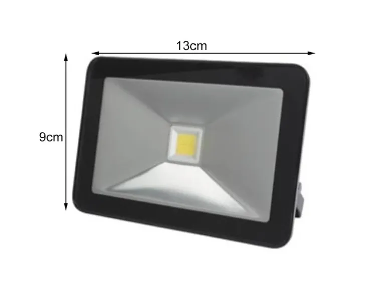 10 Watt LED Strahler 2er SET, 4000 Kelvin Neutralweiß, IP65, 9x13cm