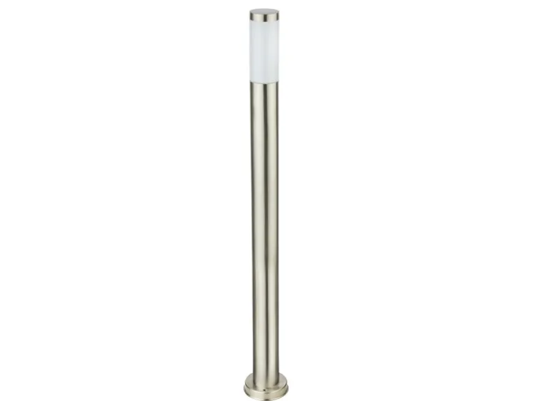Wegeleuchte BOSTON aus Edelstahl in Silber, Höhe 110cm