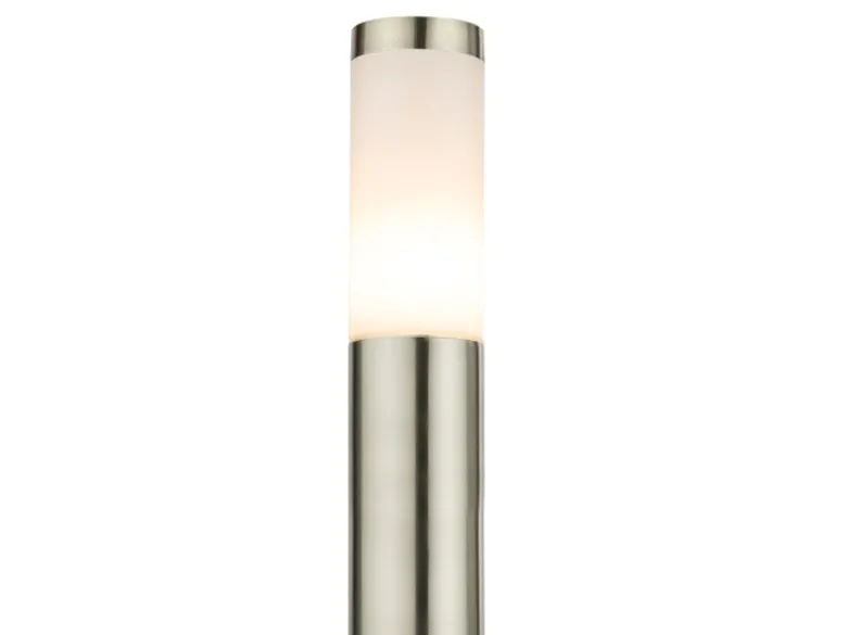 Wegeleuchte BOSTON aus Edelstahl in Silber, Höhe 110cm