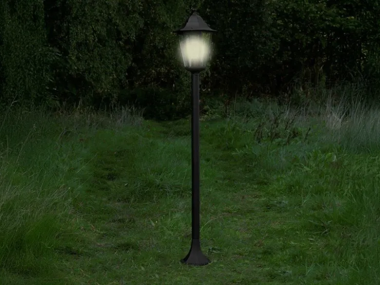 Wegeleuchte CLASSICO Gartenlaterne im Landhausstil, Schwarz, Höhe 125cm