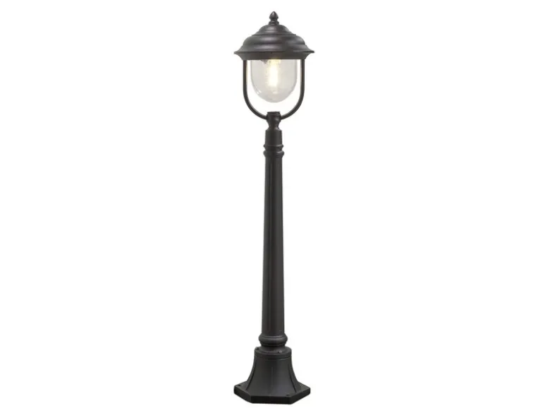 Wegeleuchte PARMA Gartenlaterne im Landhausstil, Schwarz Höhe 118cm