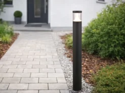 Wegeleuchte TAGUS Aluminium Anthrazit zur Reihenschaltung geeignet, Höhe 100cm