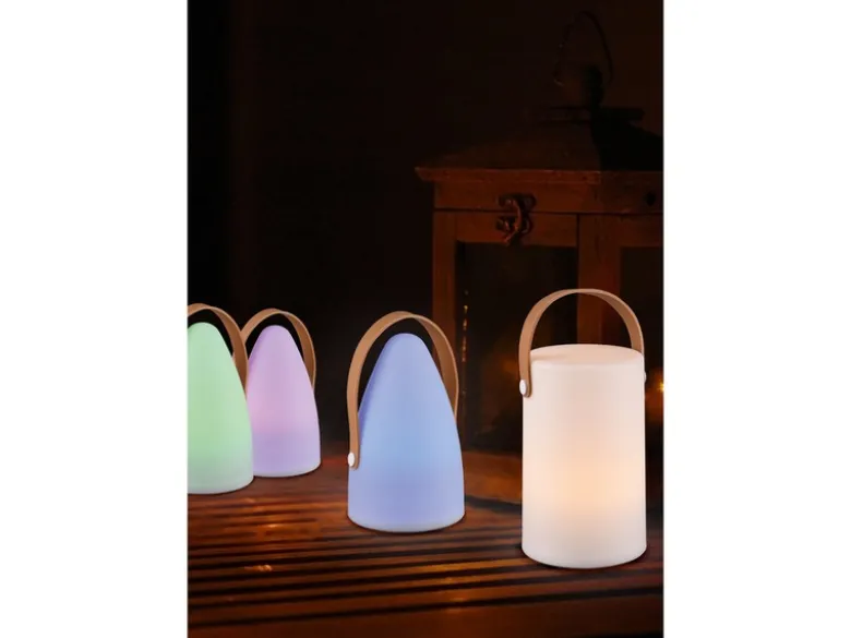 Wiederaufladbare Akku LED Tischleuchte ARUBA mit Farbwechsel, Höhe 20cm