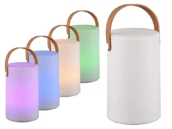 Wiederaufladbare Akku LED Tischleuchte ARUBA mit Farbwechsel, Höhe 20cm